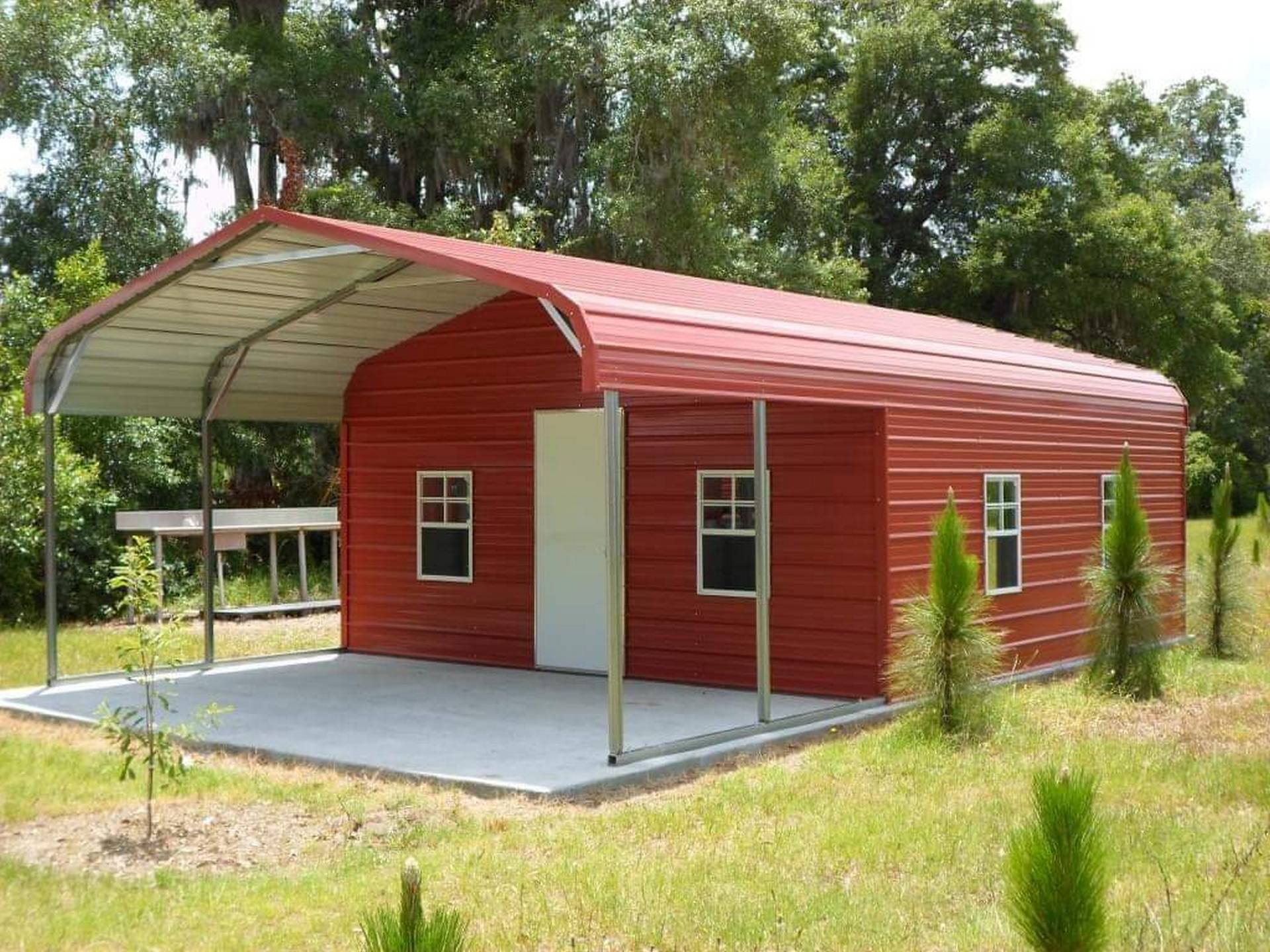 8022 - Traditional Red Combo - Custom Structures Direct