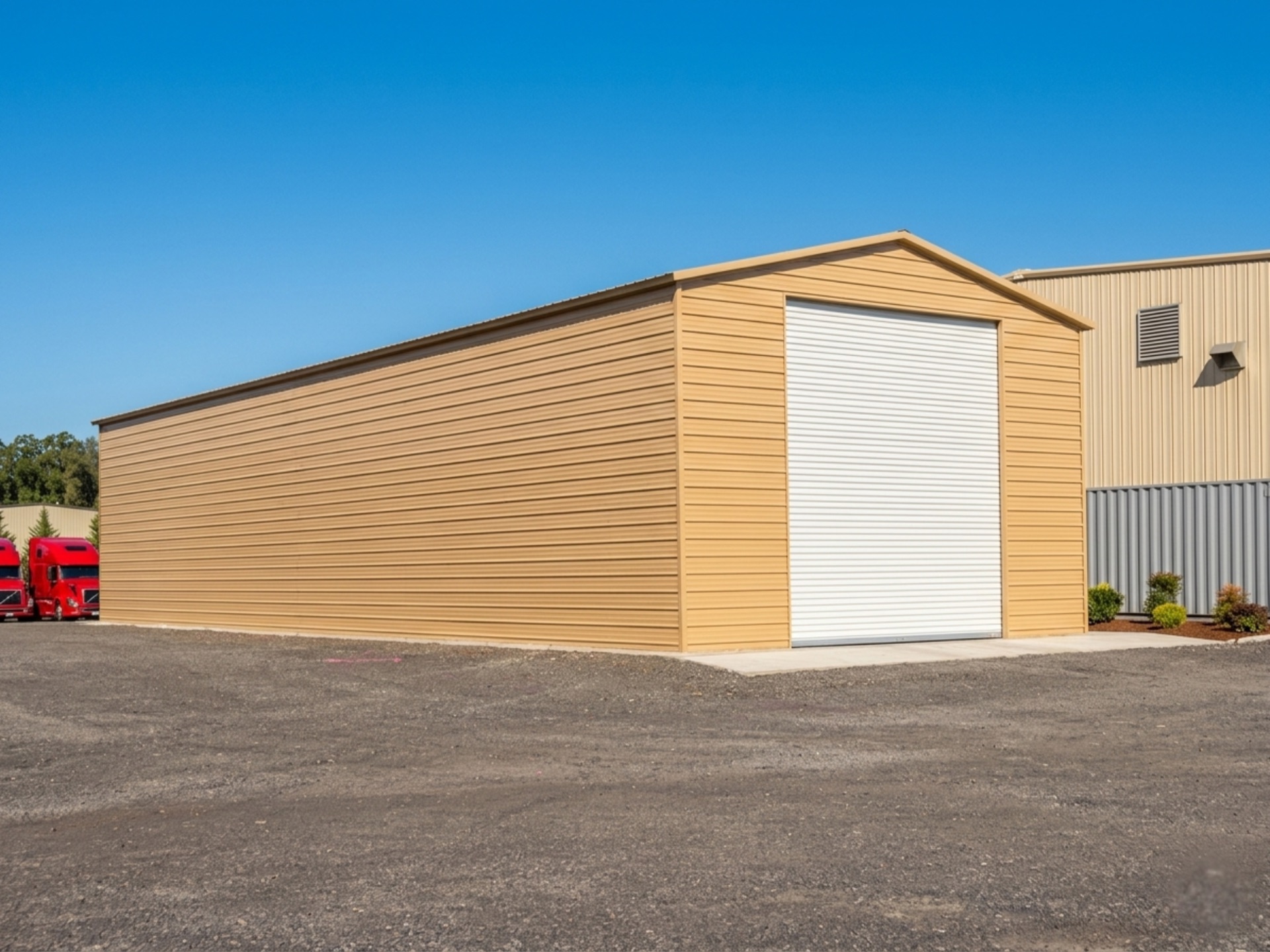 Vertical A-Frame Commercial Garage - 4003